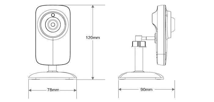 无线网络摄像机 外观尺寸